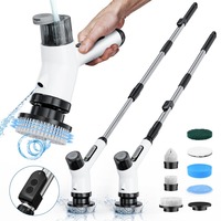 Multifunctional Household Kitchen Bathroom Telescopic Cleaner Wireless Charging Portable Electric Cleaning Brush