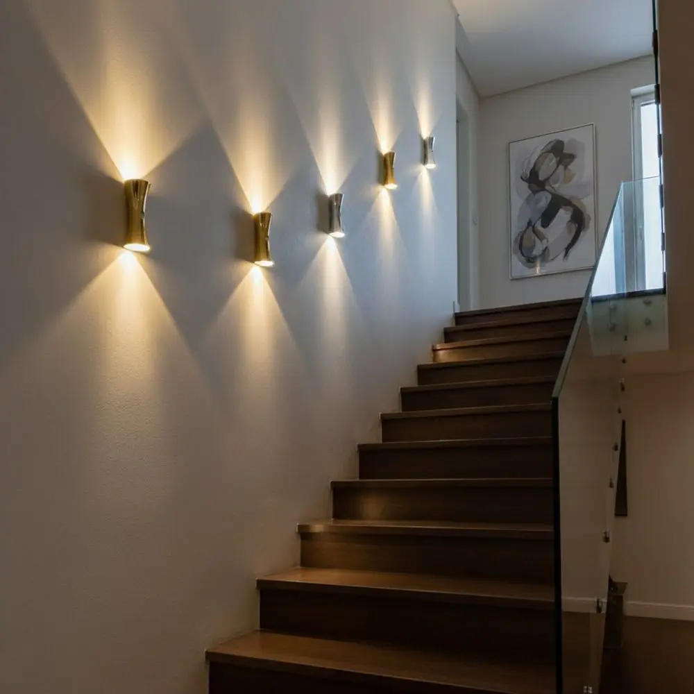

Creative LED Hourglass Wall Lamp Wireless Up Down Light Motion Sensor Night Light Dimmable Waterproof Bedside Wall Light