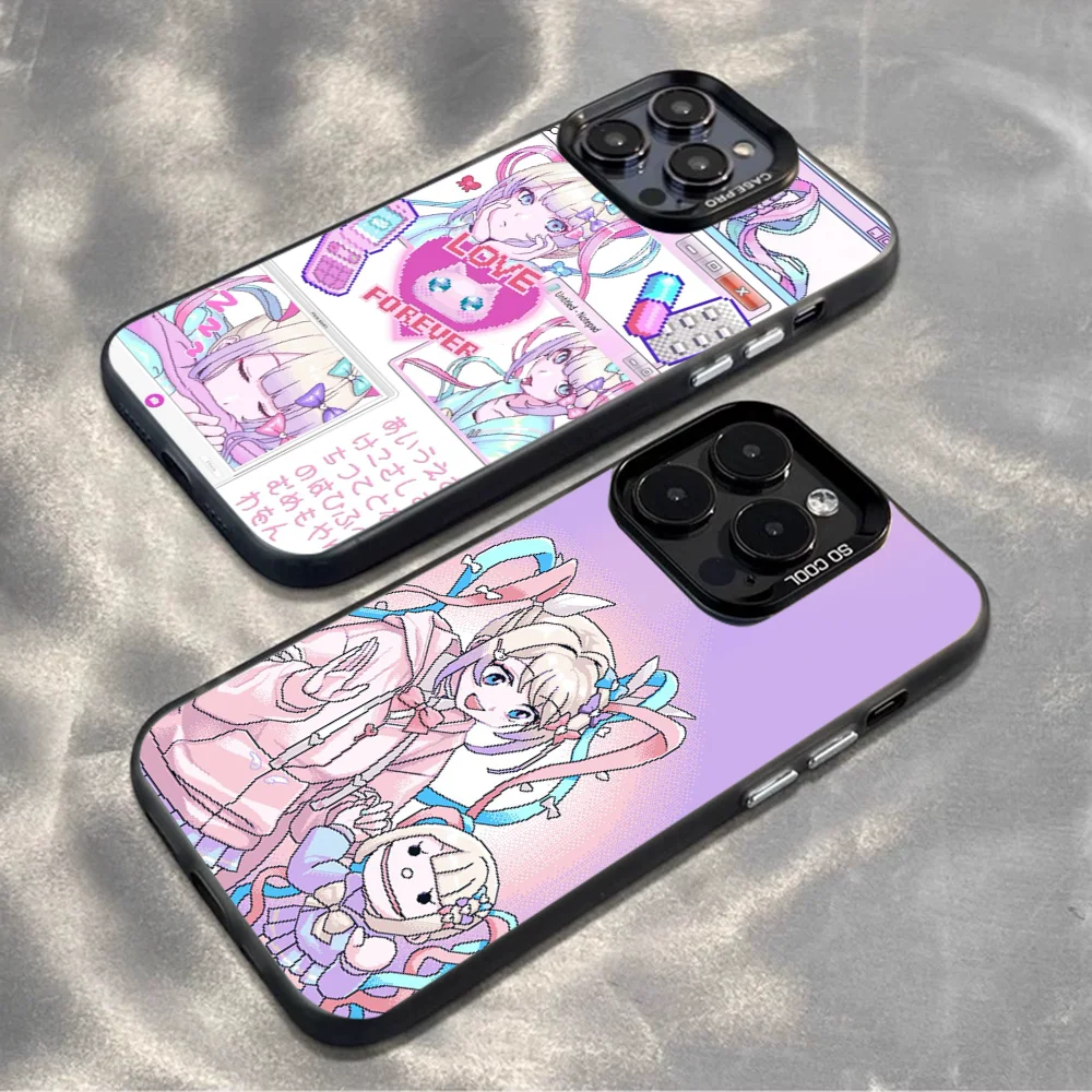 

Needy Girl Streamer O-Overload Phone Case For iPhone16,15,14,13,12,Mini,Pro,MAX Color Silver Shell Matte Shockproof Back Cover