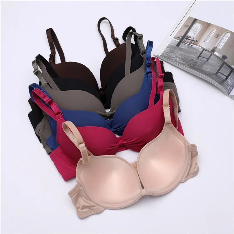 Rolarona Push-Up Sexy Eendelige Beha Vrouwen Naadloze Ademende Bralette Ondergoed Verzamelen Dunne Cup Verstelbare Riem Lingerie