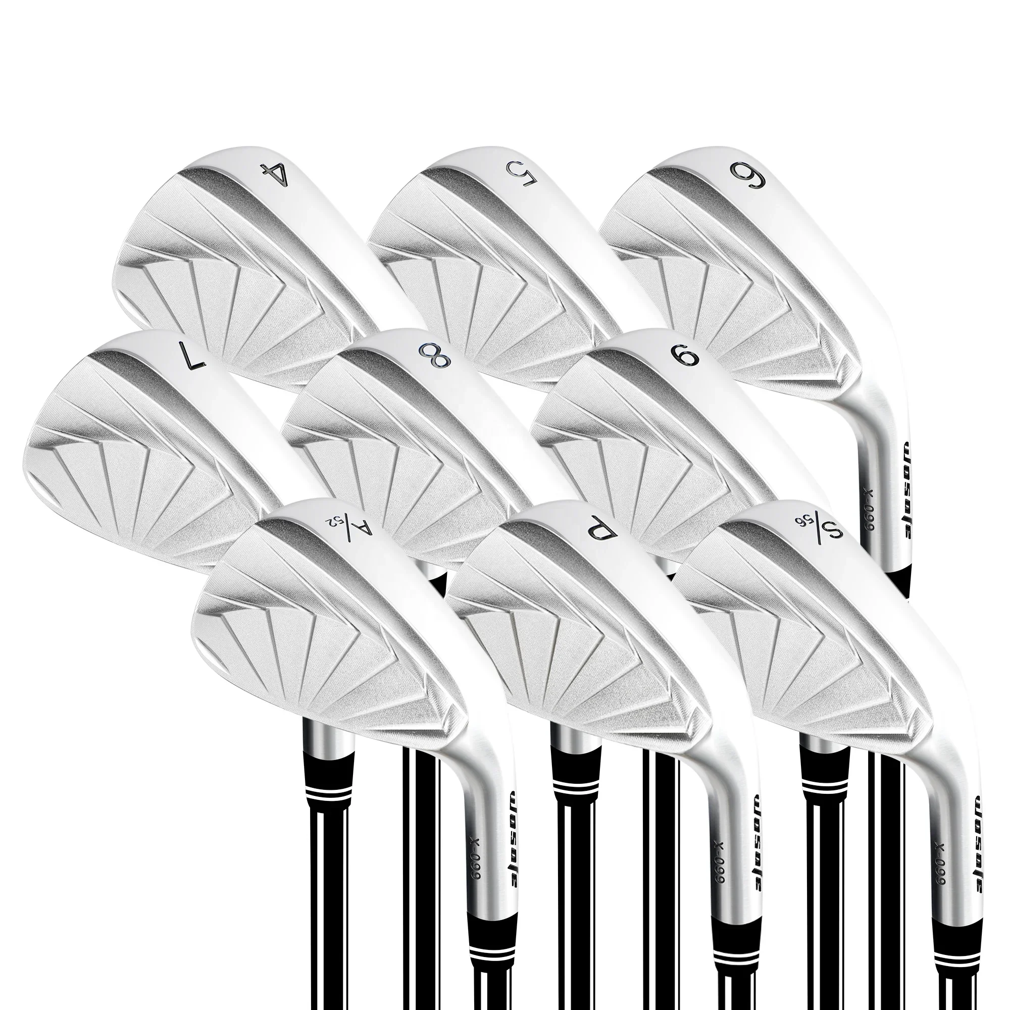 

Wholesale High Quality Right Handed Men's Golf Clubs Complete Full Iron with Custom Logo Rubber Grip Steel Shaft for iron