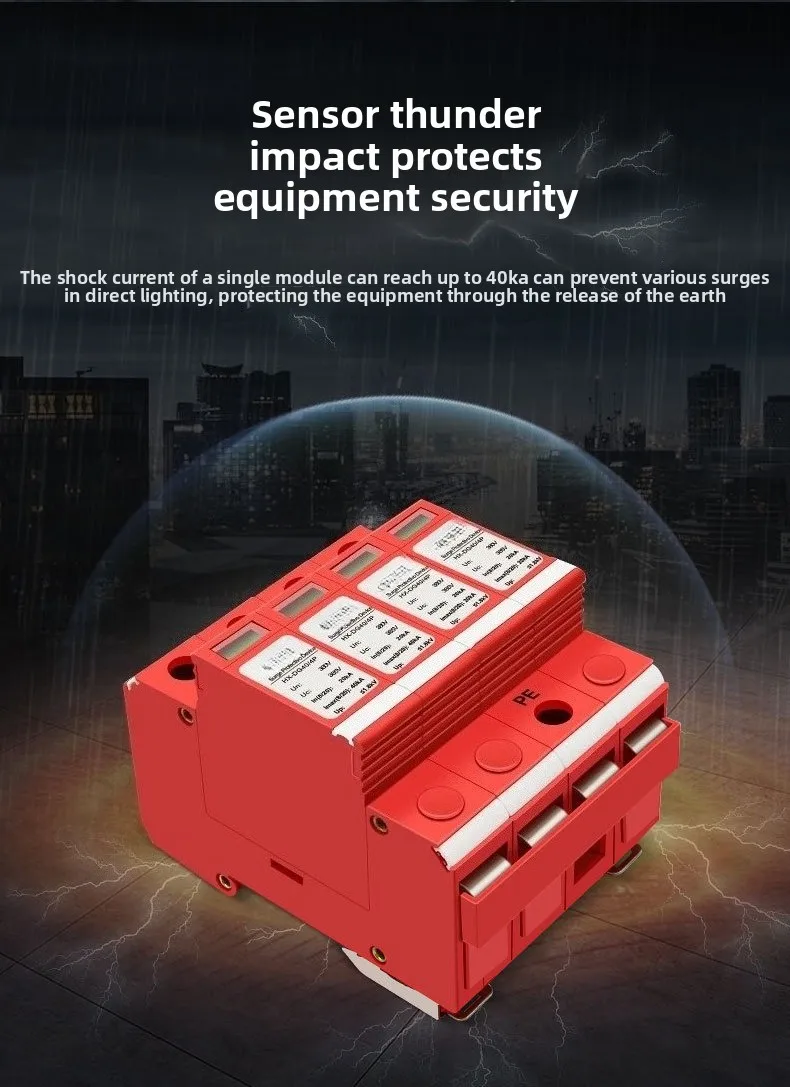 AC380V Three Phase Power Surge Protector Smart Box for Distribution Cabinet Monitoring Room