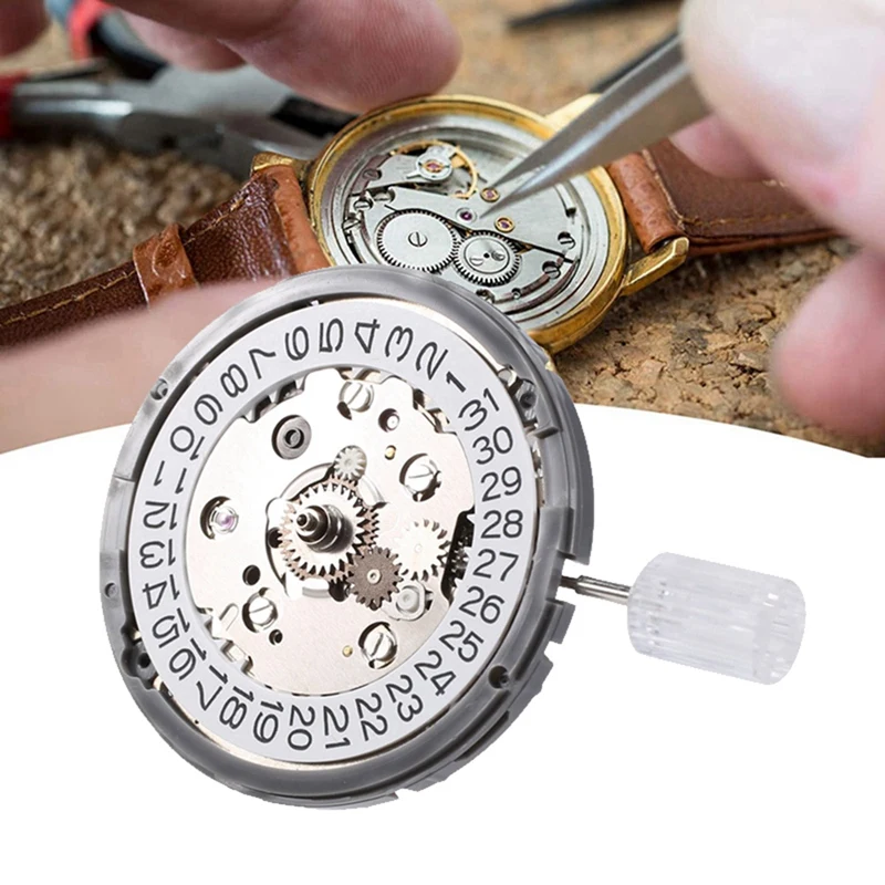 NH34 NH34A Watch Movement 3 Digit Calendar GMT Automatic Movement High-Precision Movement Watch Accessories