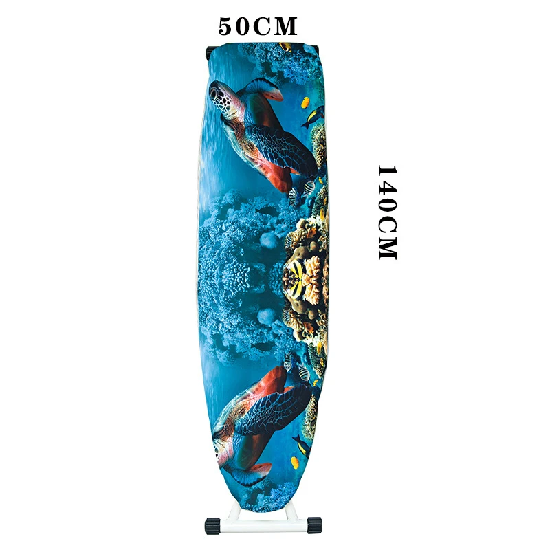 

Home Universal Ironing Board Cover Seaside Plant Landscape Print Heat Reflective Table Ironing Cover Heat Reflective 140X50Cm