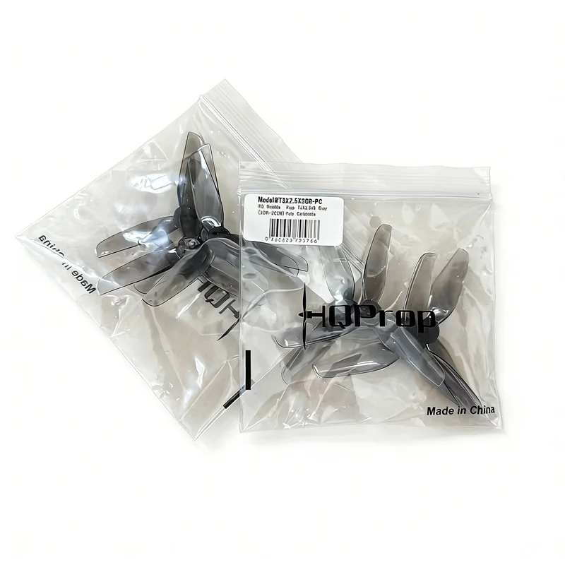 HQProp T3x2.5x3 3" FPV Propeller Set - 3-Blade Polycarbonate Props for FPV Drones