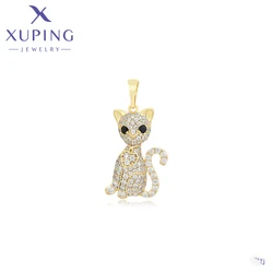 Xuping Jewelry New Arrival Lovely Fox Fashion Animal Shaped Charm Pendant Necklace with Chain for Women Girls Gift X000964056