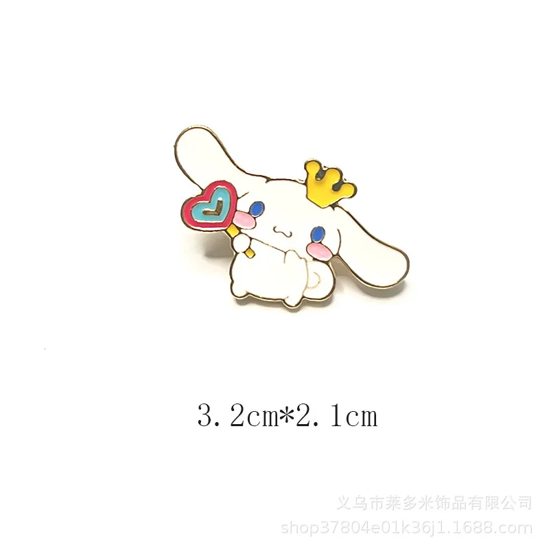 Sanrio Pins Melodie Purin Cinnamoroll Cartoon Broche Schattige Jas Broche Pin Accessoires Voor Mannen En Vrouwen Trendy Vakantie Cadeau