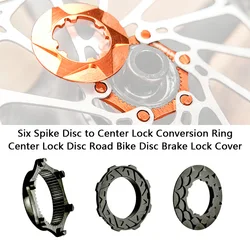 Chaser Bike Center Lock Disc Brake Cover For Road Bike MTB Bike Ultra-Lightweight 12mm 6-Bolt Disc to Center Lock Conversion