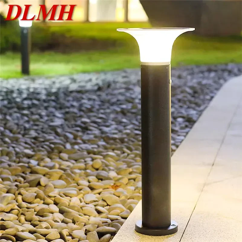 

DLMH Contemporary Outdoor Solar Lawn Lamp LED Waterproof Villa Garden Courtyard District Residential Quarters Lawn Lamp