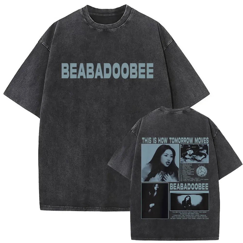 

Washed Vintage Beabadoobee This Is How Tomorrow Moves Graphic T-shirt Men Women Fashion Vintage Oversized T-shirts Streetwear