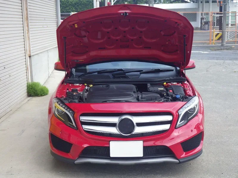 

for 2014-2020 Mercedes-Benz GLA X156 Front Bonnet Hood Modify Gas Struts Carbon Fiber Spring Damper Lift Support Absorber