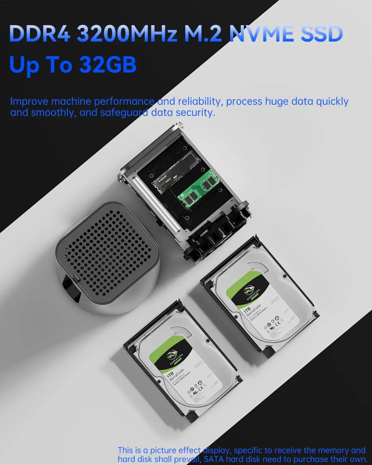 AOOSTAR WTR R1 Mini PC Intel N150 Dual 2.5G LAN Soft Router/NAS/Home Server Obsługa OpenWRT/pfSense/Windows 11 Ciche chłodzenie