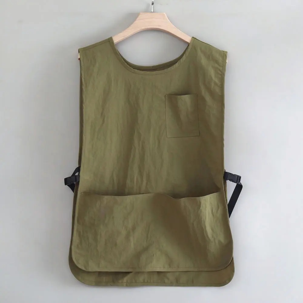 Modern Kitchen Vest Apron Waterproof Cooking Bib For Bakery Coffee Shop Restaurant Waiter Uniform Anti Stain Clothing