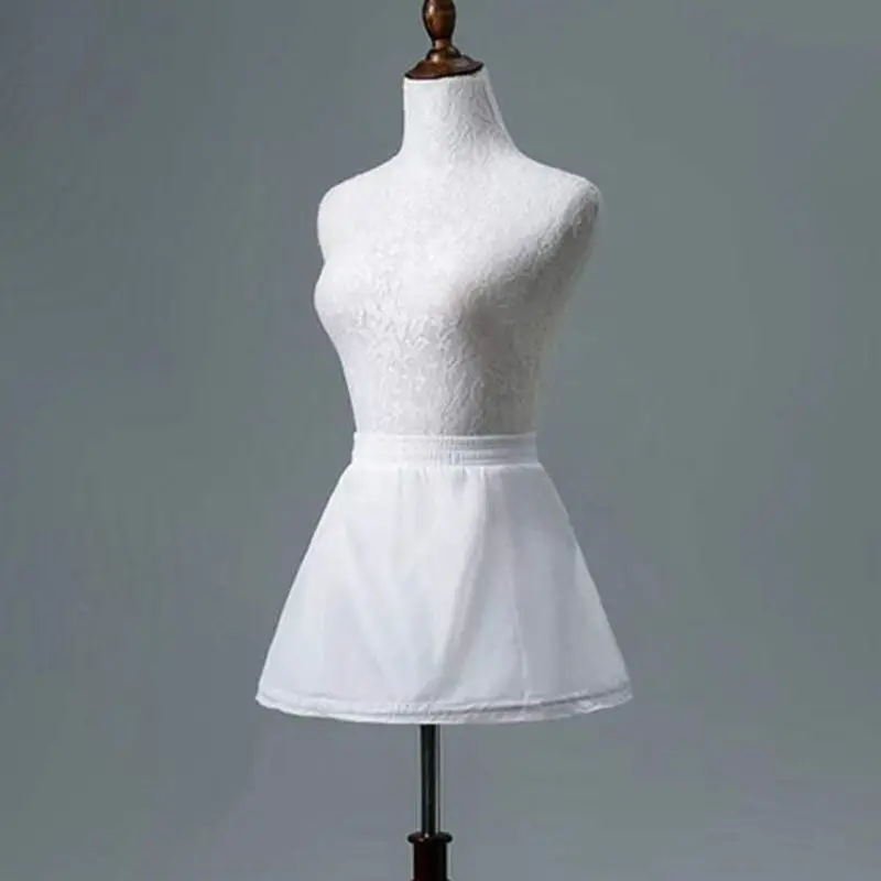 Wedding Accessories White Girls Petticoat Crinoline 1/2/3 Hoops Short Underskirt Flower Dress Accessories Children
