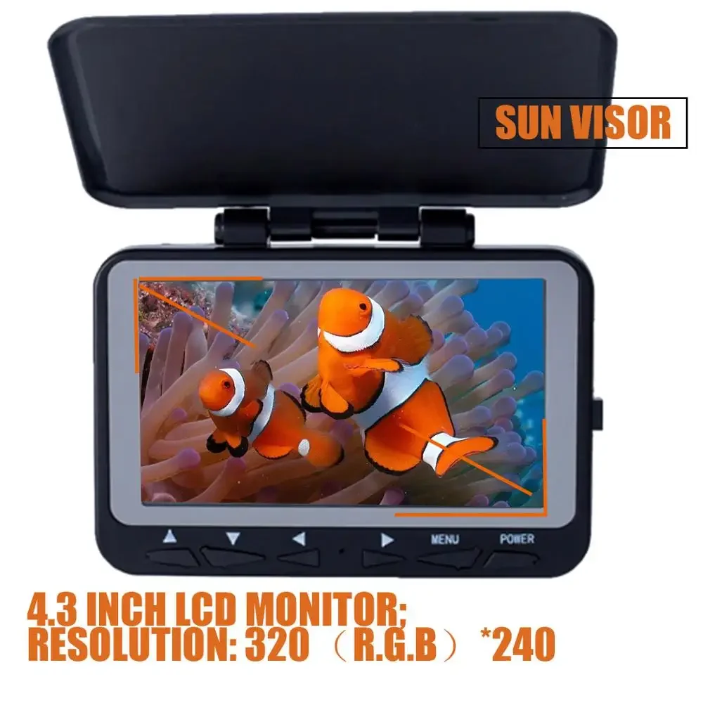 WF06 Fish Finder Macchina Fotografica Subacquea di Pesca 1000TVL Impermeabile Video Macchina Fotografica Subacquea 8PCS telecamera A Raggi Infrarossi di Pesca del GHIACCIO