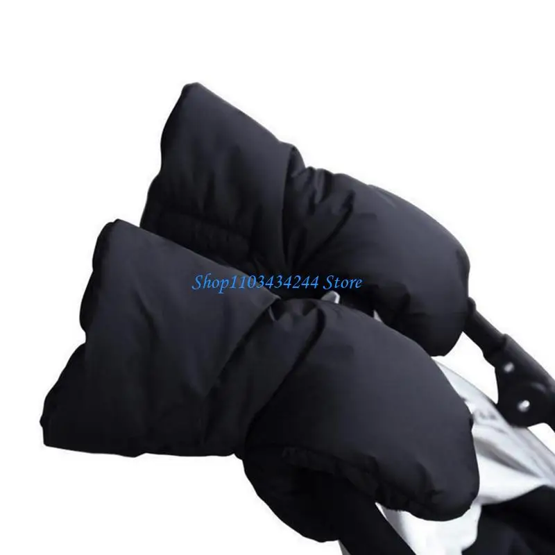 الشتاء عربة قفازات يدفع باليدين اليد إفشل الدافئة الفراء الصوف عربة القفاز الطفل عربات التي تجرها الدواب عربة في الهواء الطلق #5