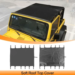 Leather Soft Roof Top Cover Sunshade Anti UV Cover for Jeep Wrangler TJ 1997-2006 Extended Bikini Top Car Exterior Accessories