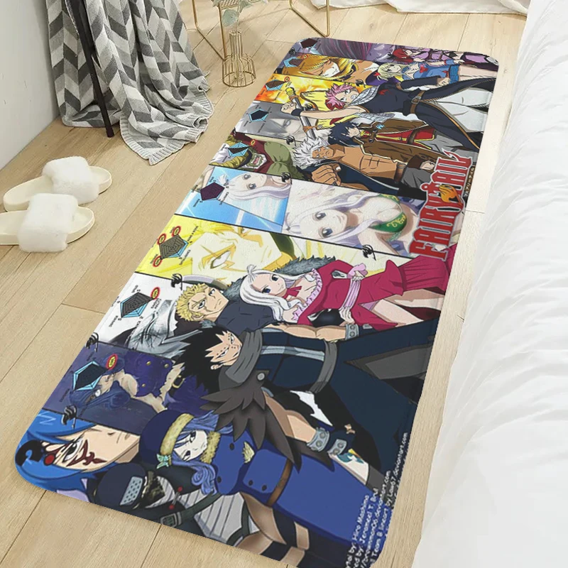 Anime Bedroom Rug T-Fairy Tail Living Room Floor Carpet Anti Slip Custom Doormat Balcony Hallway Foot Mat Slip-resistant