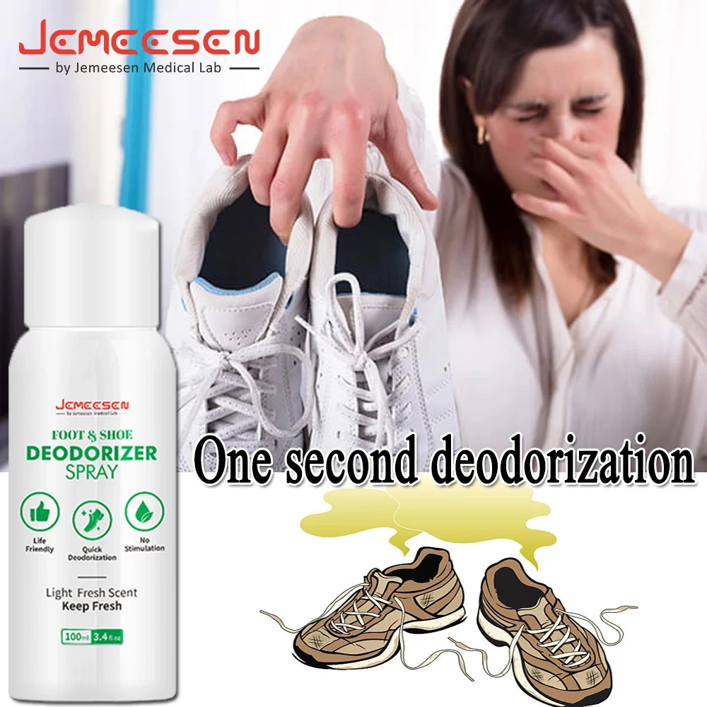 Jemeesen Foot Artifact Socks Foot Care Shoes & Foot Deodorization Spray Perfume Foot Odor Shoe Odor Deodorant Odor Removal Spray