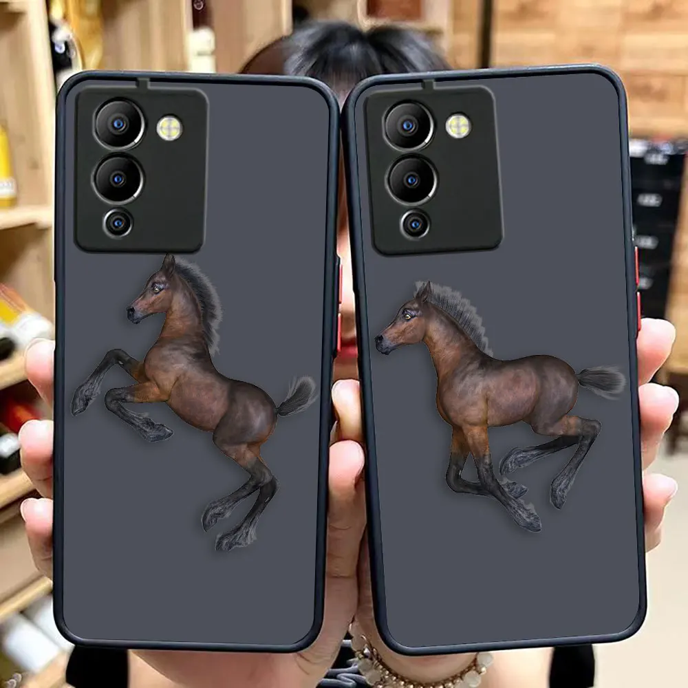 Shen Jun's Pony Horse Matte Phone Case for infinix NOTE 30 12 G96 11 10 8I 8 7 SMART 4 SPARK 8 5 6 PRO Silicone Case Funda Shell