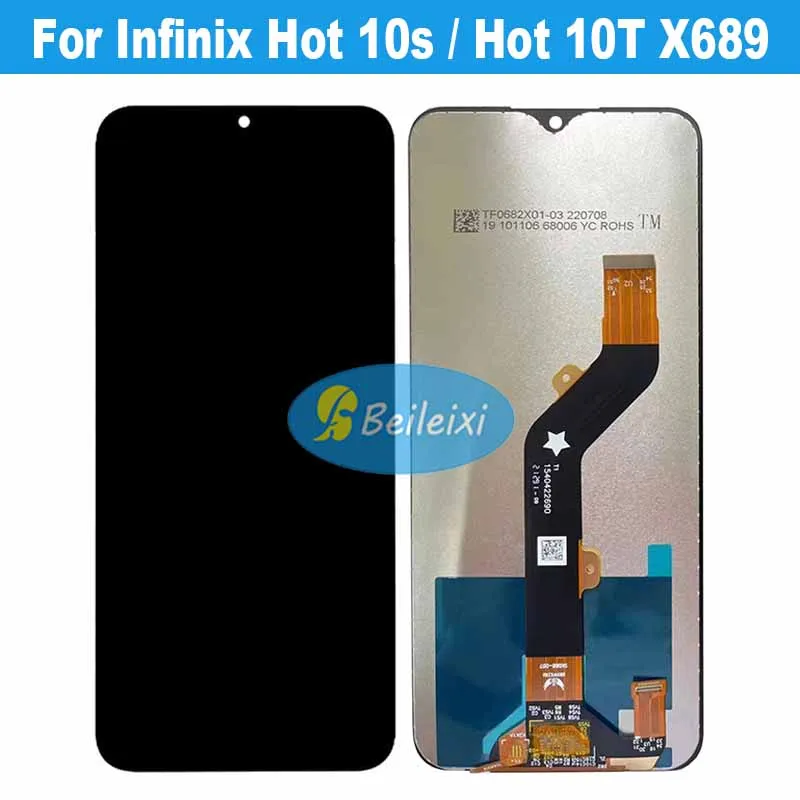 

For Infinix Hot 10T X689C LCD Display Touch Screen Digitizer Assembly For Infinix Hot 10s X689 X689B X689D