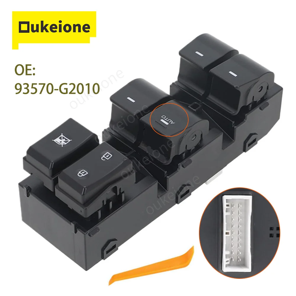 

For Hyundai Ioniq Hybrid 2016 2017 2018 2019 2020 2021 2022 Front Left Window Control Switch Button 93570-G2010 Auto Parts
