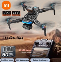 Xiaomi A14Pro Max Drone 8K HD GPS Brushless Three Camera Optical Flow Obstacle Avoidance Foldable Quadcopter Toys With battery