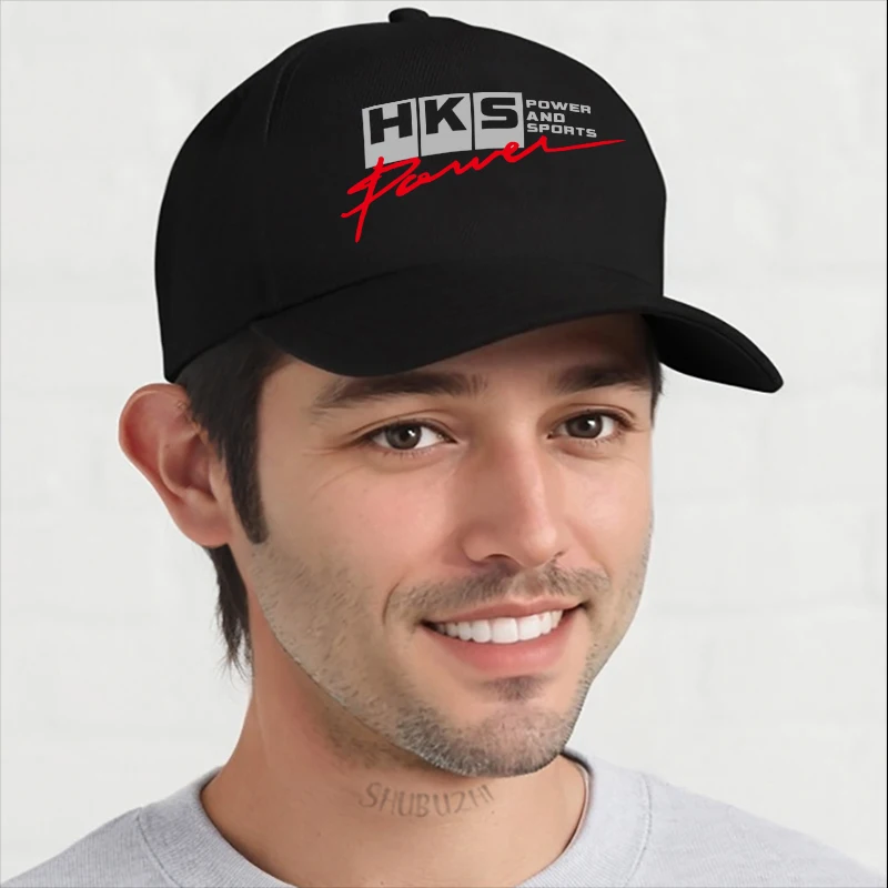 Mens black baseball caps Limited HKS Power and Sportser Performance Turbo Logo unisex sunhat men fishing cap