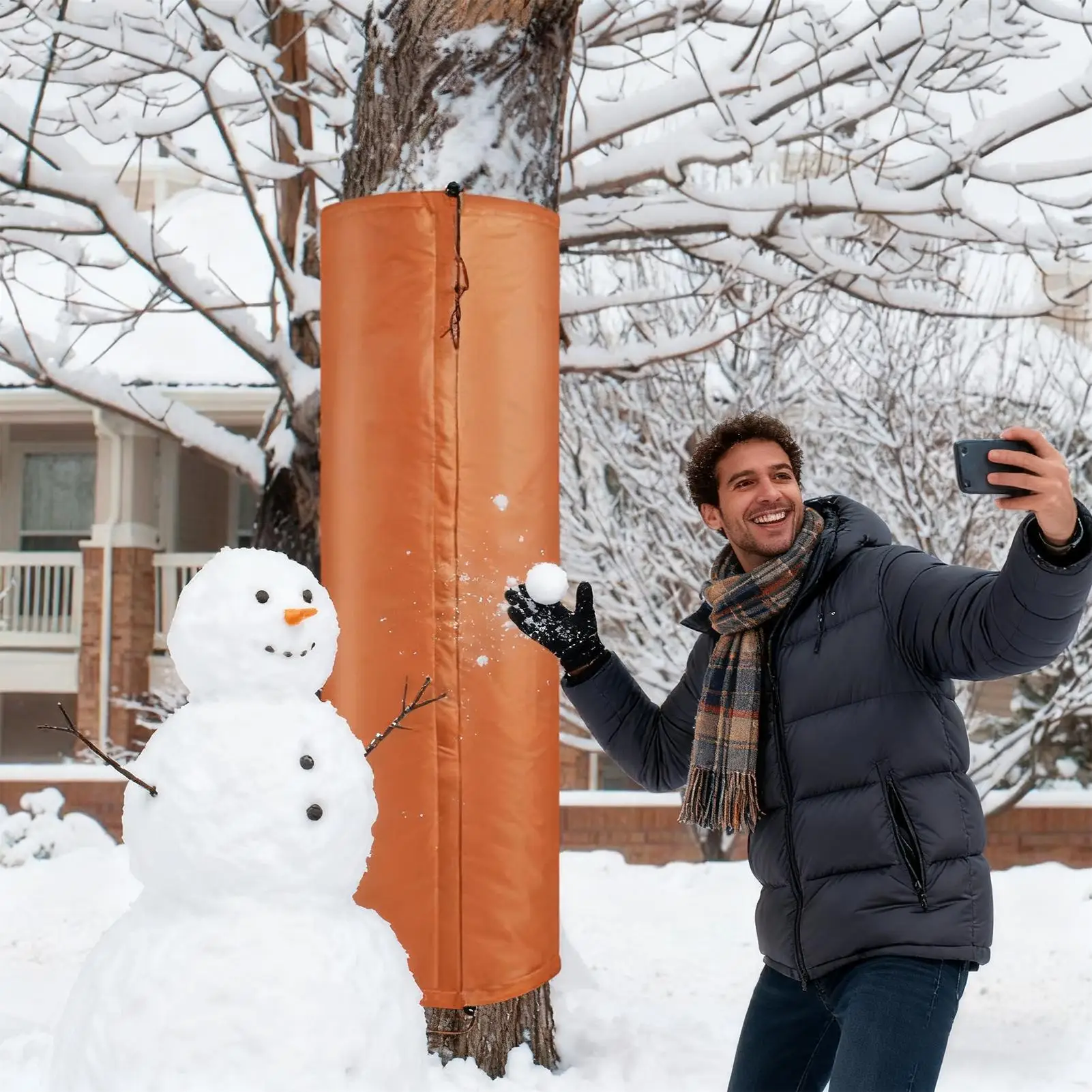 

Защита ствола дерева, двухслойная термозащитная повязка для коры, обертывания для защиты коры для саженцев, пальмы, цитрусовых, оливок