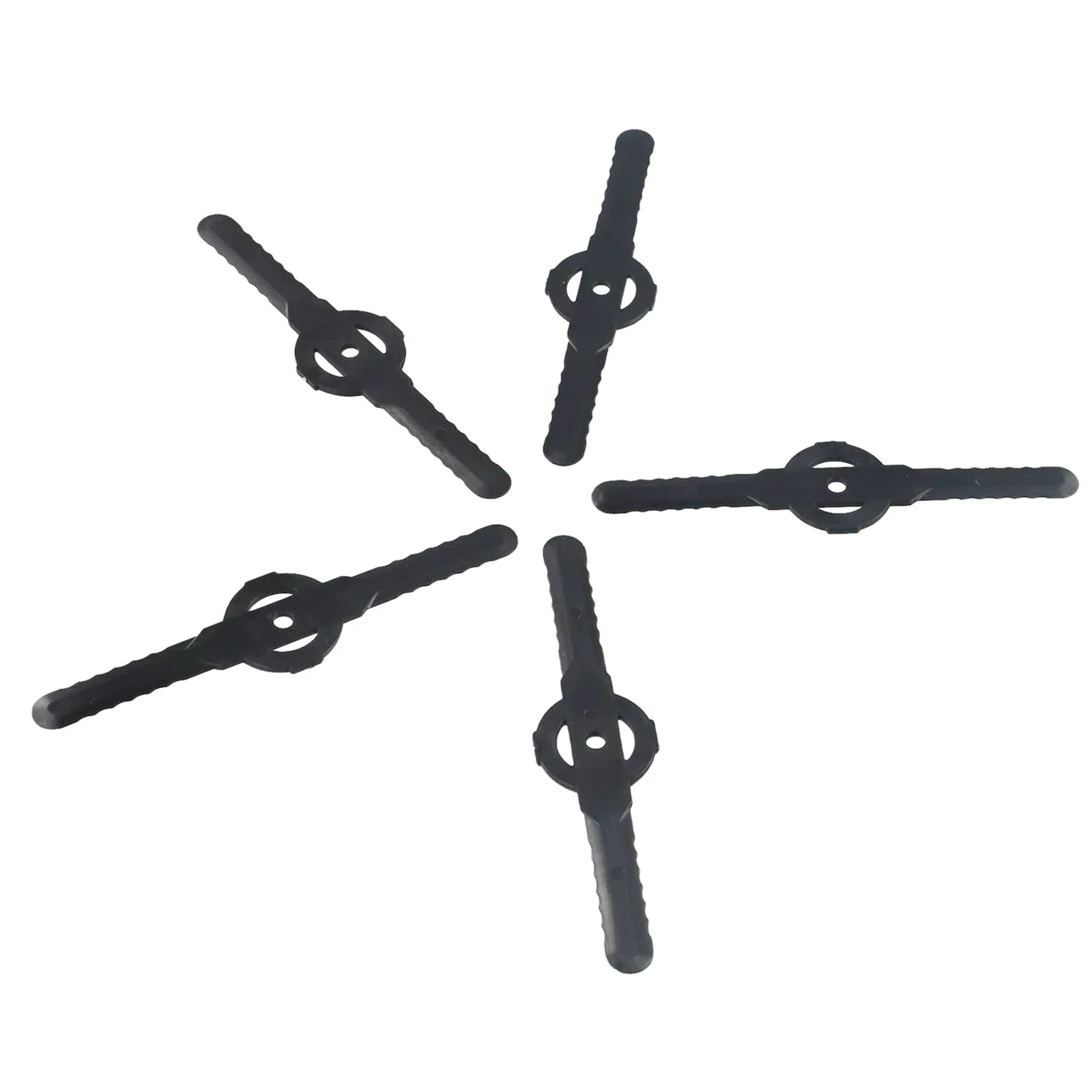 

5Pcs Plastic Mower Blade Trimmer Blades Black Blades Blades Cutter Replace For Cordless Grass Trimmer Lawn Mower