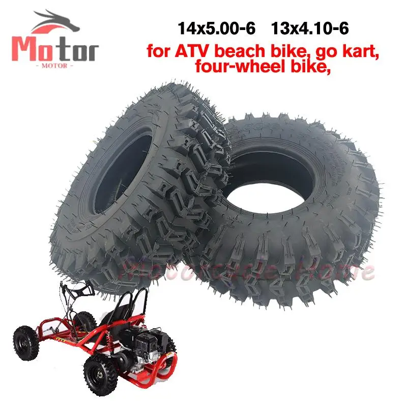

New13x4.10-6 14x5.00-6 для четырехколесного внедорожного картинга ATV, замены трехколесных и четырехколесных шин