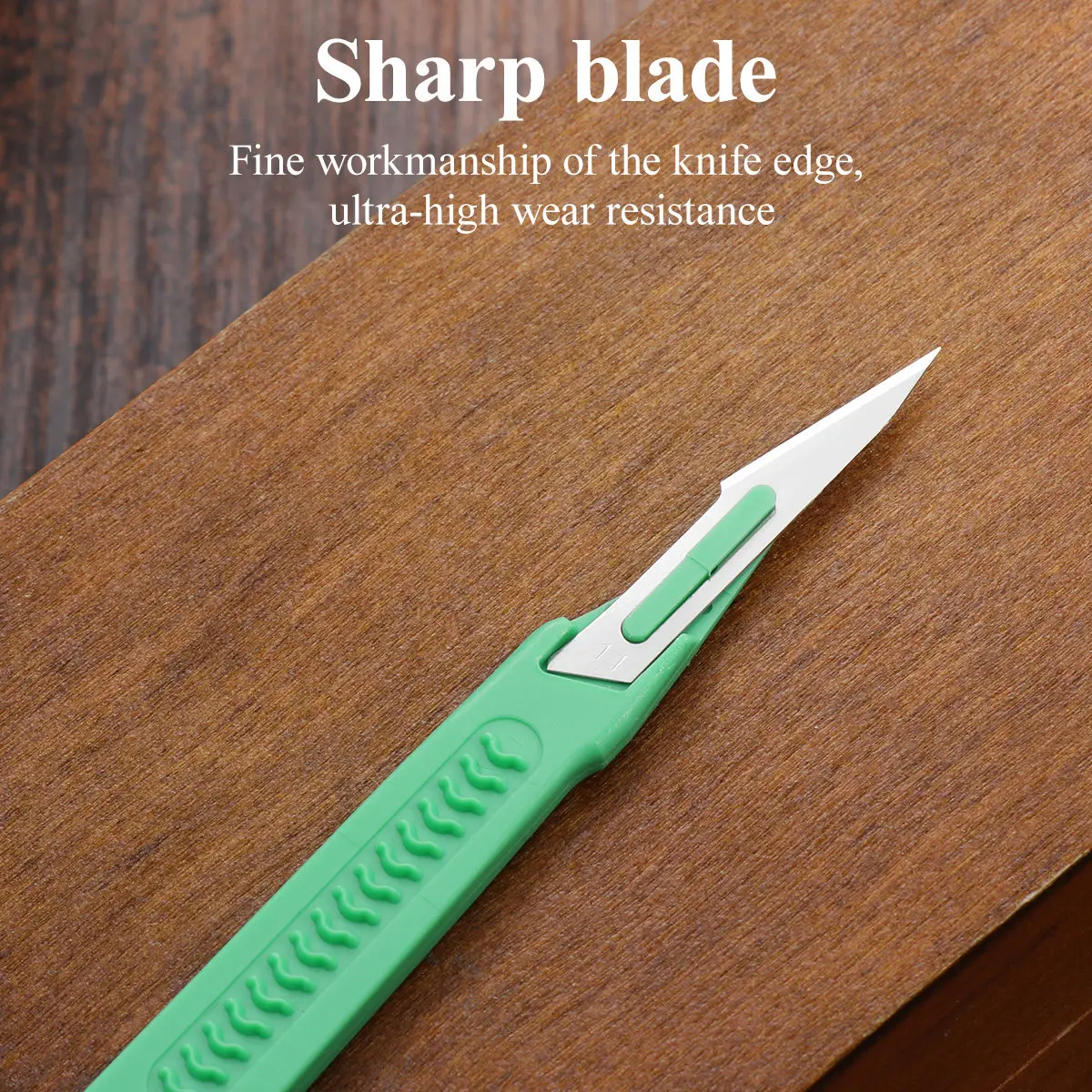 

10pcs Disposable Carving Tools Plastic Handle Carbon Steel Blade Sharp Knives For Crafting Scrapbooking Surgical Use Teaching