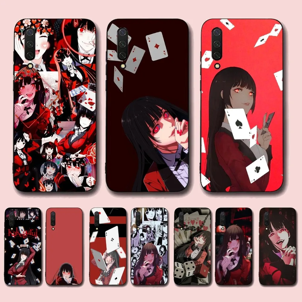 Japanese Anime Kakegurui Jabami Yumeko Phone Case For Xiaomi Mi 5X 8 9 10 11 12 lite pro 10T PocoX3pro PocoM3 Note 10 pro lite