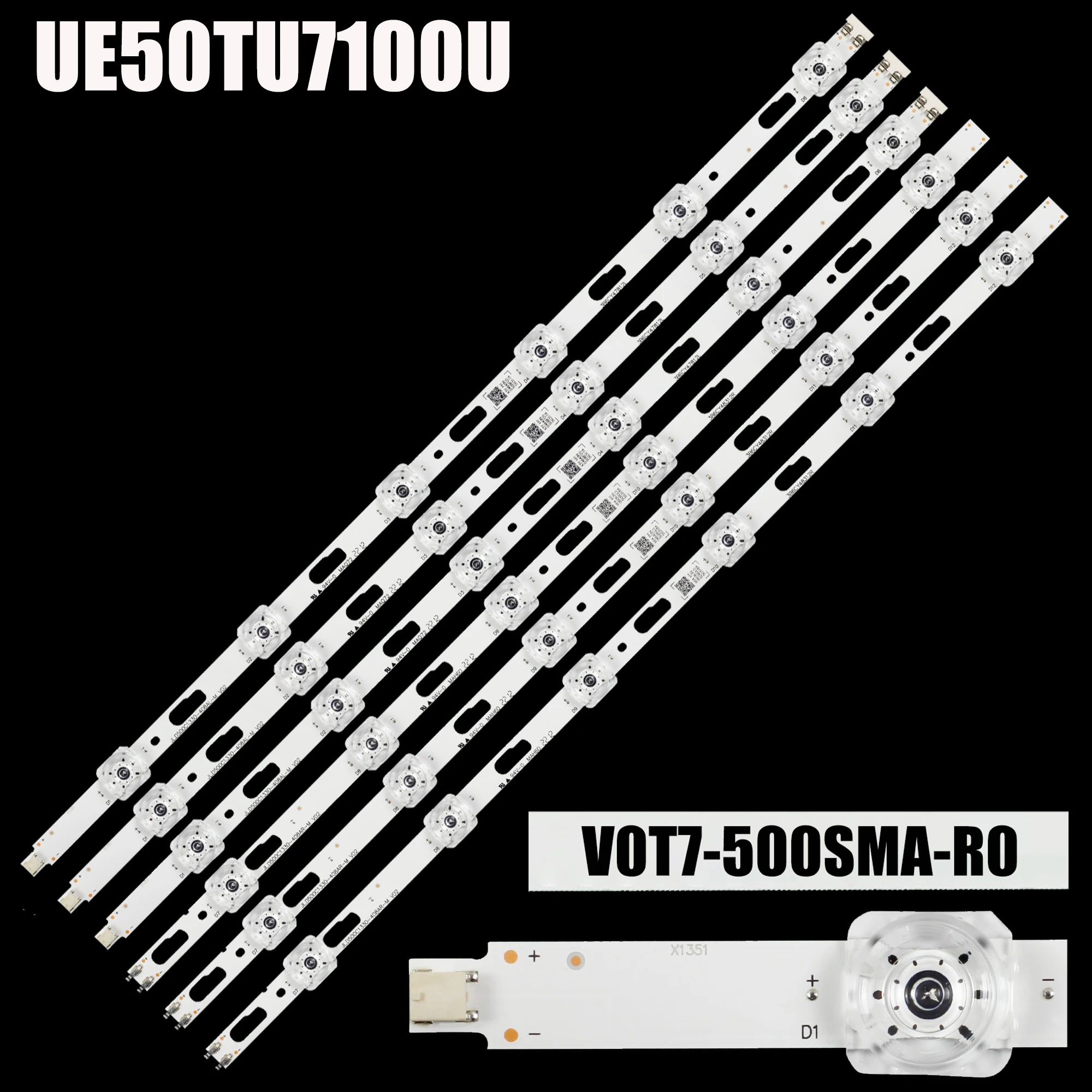 

LED BackLight Strip For UE50TU7172 UE50TU8005 UE50TU7000 UN50AU7700 UN50AU7700G UN50TU6900F BN96-50317A BN96-50318A