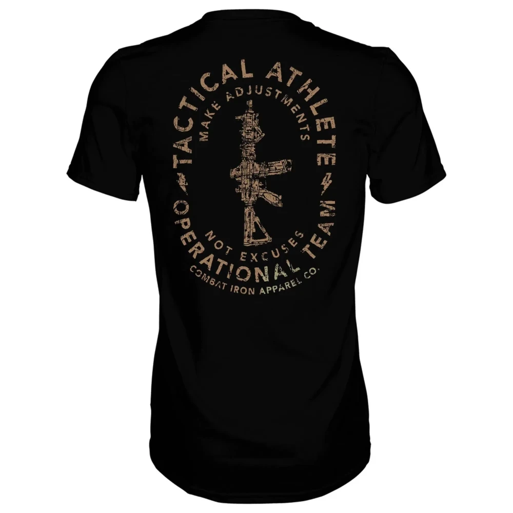 2026 Summer Fashion Tactical Athlete Operational Team Men's T-shirt Combat Iron Military T-shirt Suitable for Sports Wear Cotton