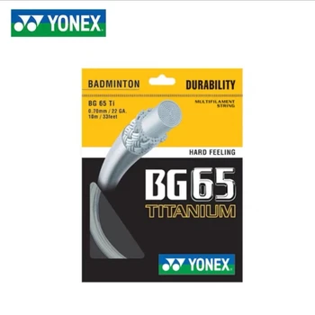 Yonex Badminton Racket String Yy Bg65 Ti Hoge Kwaliteit String Hoge Elasticiteit