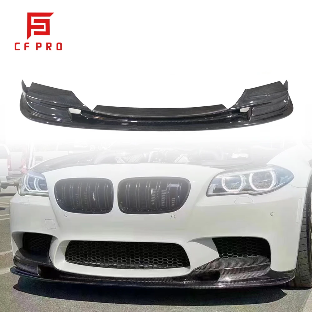 For Carbon Fiber 3D Style Car Front Bumper Spoiler Lip Splitter Trim For BMW M5 5 Series F10 Car Accessories