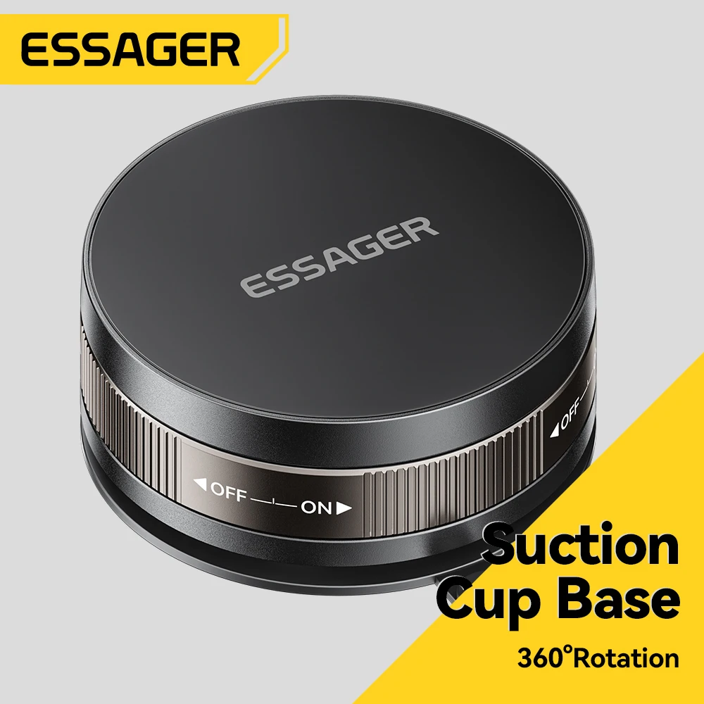 

Магнитный автомобильный держатель для телефона Essager Magsafe, интеллектуальное автомобильное крепление 360° ° Поворотный магнитный вакуумный адсорбционный кронштейн на присоске