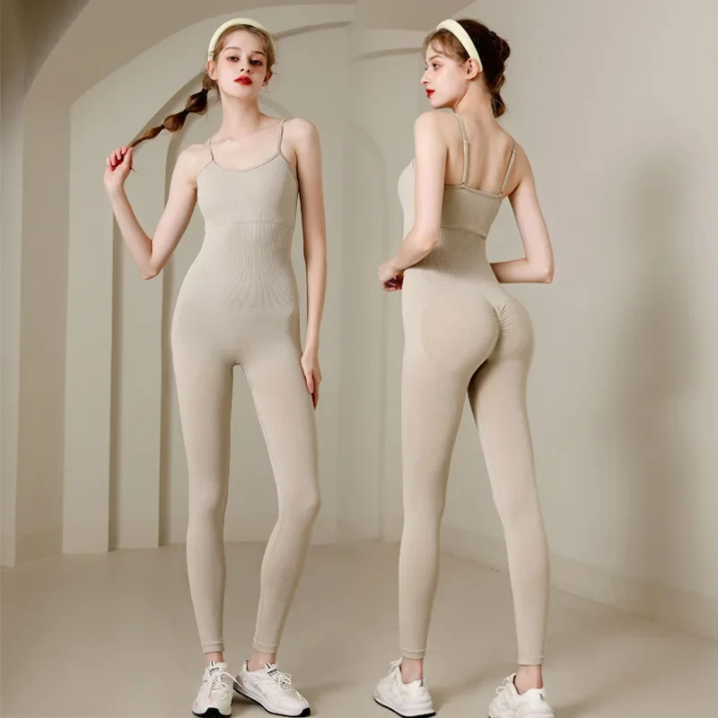 

Yoga clothes one-piece suspenders hip-lifting pants backless fitness ballet clothes leotards for girls gymnastics