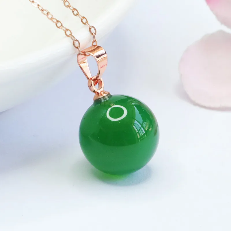S925 Silver Natural Real Jade Green Jade Marrow Pendant Jadeite Necklace Jewelry Charm Designer Luxury Vintage Lucky Gift
