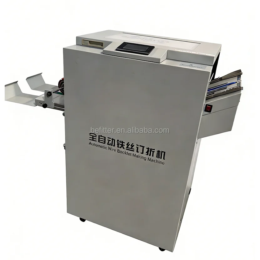 WS-1701 Automatic Wire Booklet Maker Stitching And Folding Machine With Auto Positioning Adjustment Function
