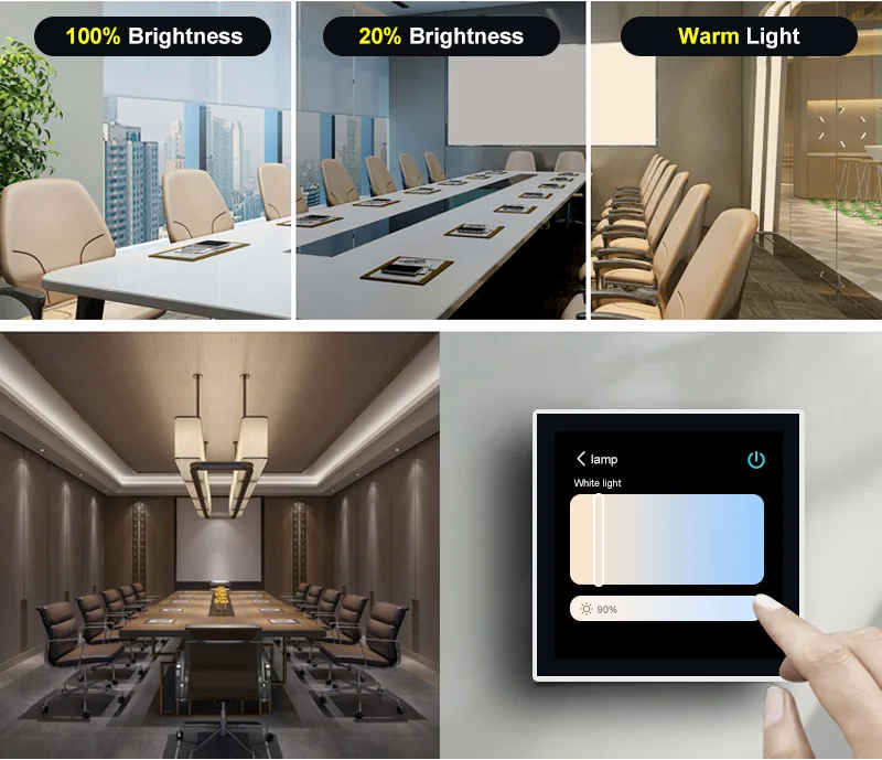 T8E 4 بوصة زيجبي بوابة تويا المنزل الذكي لوحة التحكم المركزية اليكسا وظيفة التحكم الصوتي واي فاي إيثرنت 10A #5