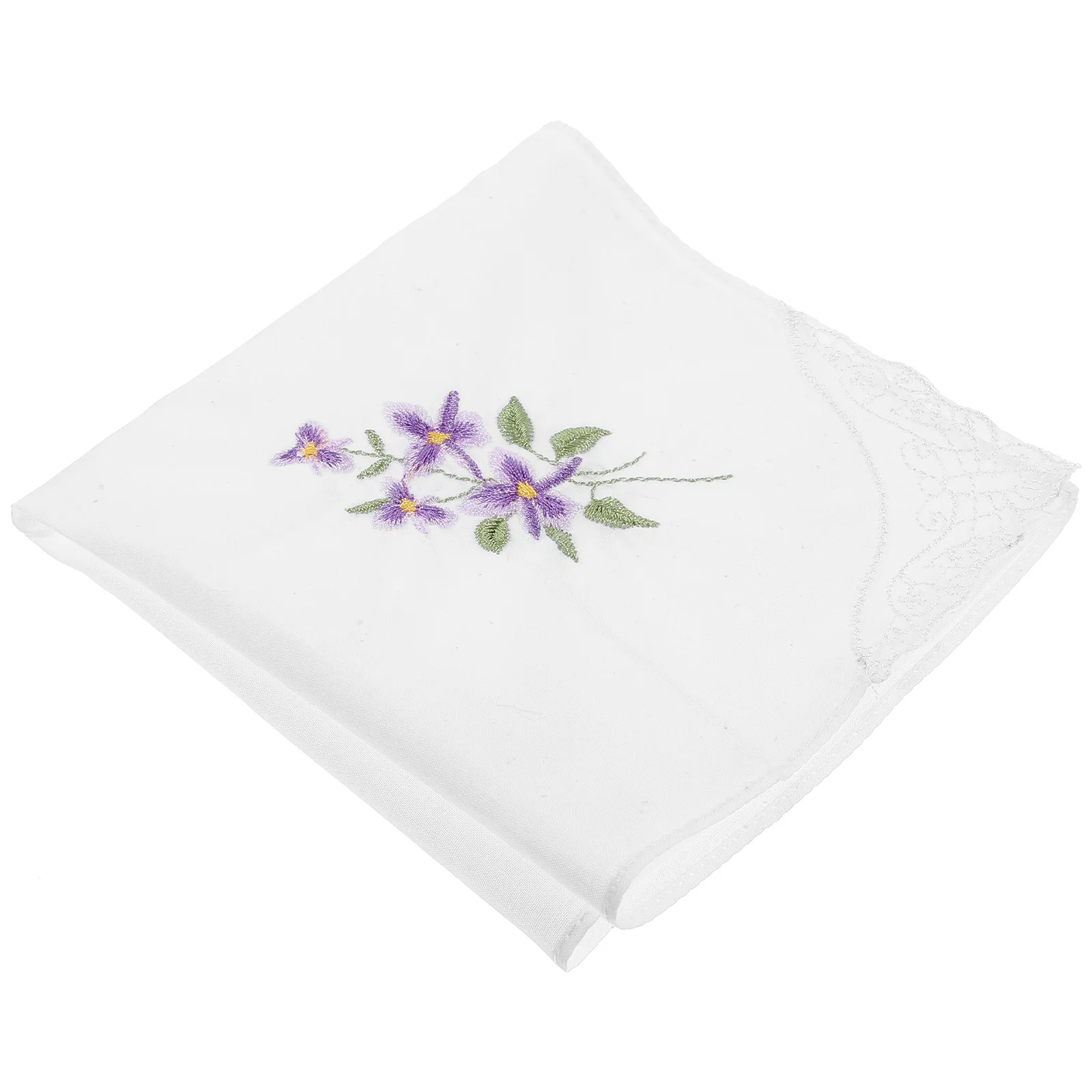 منديل القطن الدانتيل والتطريز نمط الأزهار أنيقة خمر نمط الزفاف دش الزفاف هدية السيدات المناديل #1
