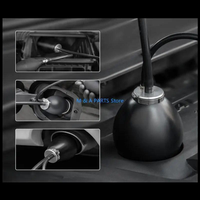 

Universal Universal Easy впускной адаптер дымовая машина мочевой пузырь мочевой пузырь пузырь Dectect Detecter Bubble 12V тестер