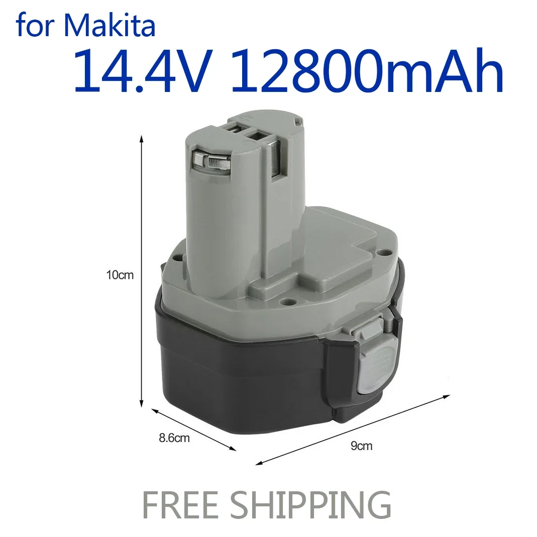 New for Makita 14.4V NI-Cd 12800mAh Replacement Battery for Makita Battery 14.4V PA14 1420 1422 1433 1434 1435 1435F 192699-A