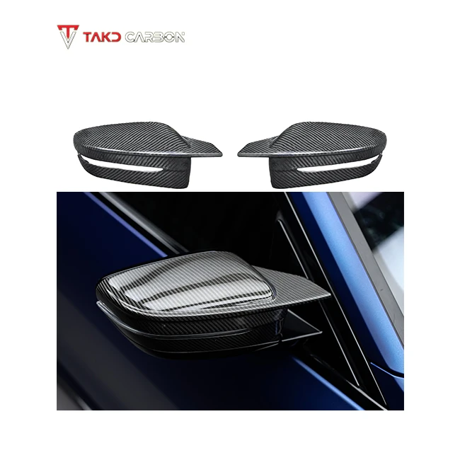 

100%Dry Carbon Fiber Factory Wholesale Perfect Fitment Aerodynamic Side Mirror Housing for bmws 4 Series G26 2021-UP