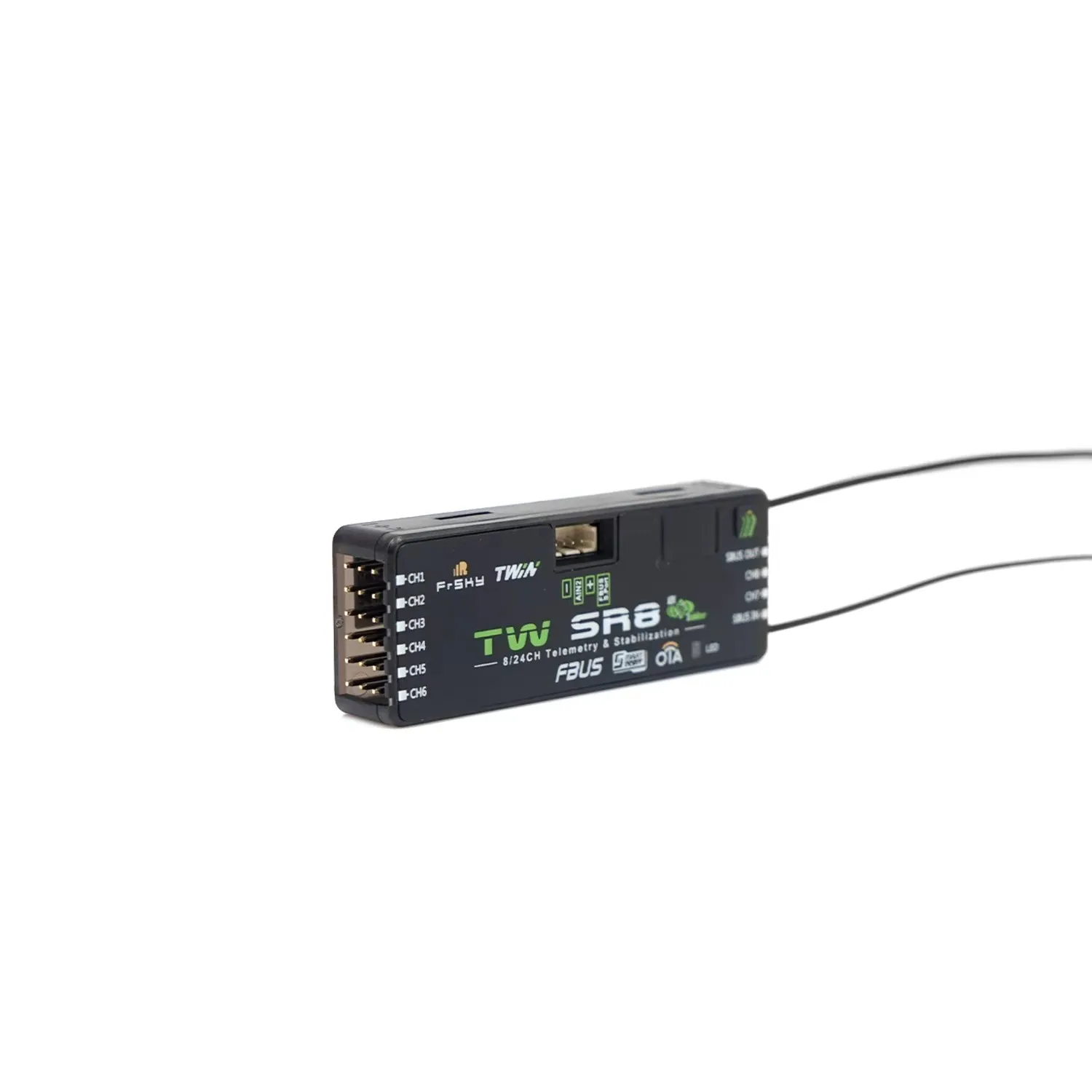 

FrSky TWIN series TW SR8 Receiver E5 2.4G 8CH GL300MHz-1G 60CH 9010M 15000M Long Range Receiver for RC Model Control System