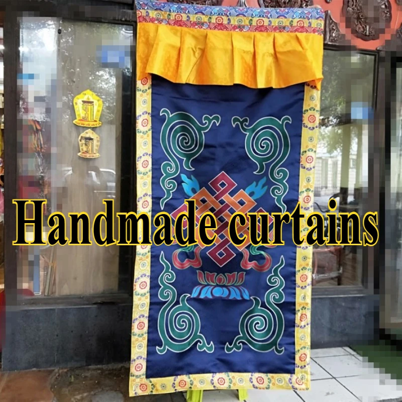 193*90cm Approximately 1.3 Kilograms Ethnic Style Decoration Handmade Embroidery Thickened Door Curtain Traditional Decoration