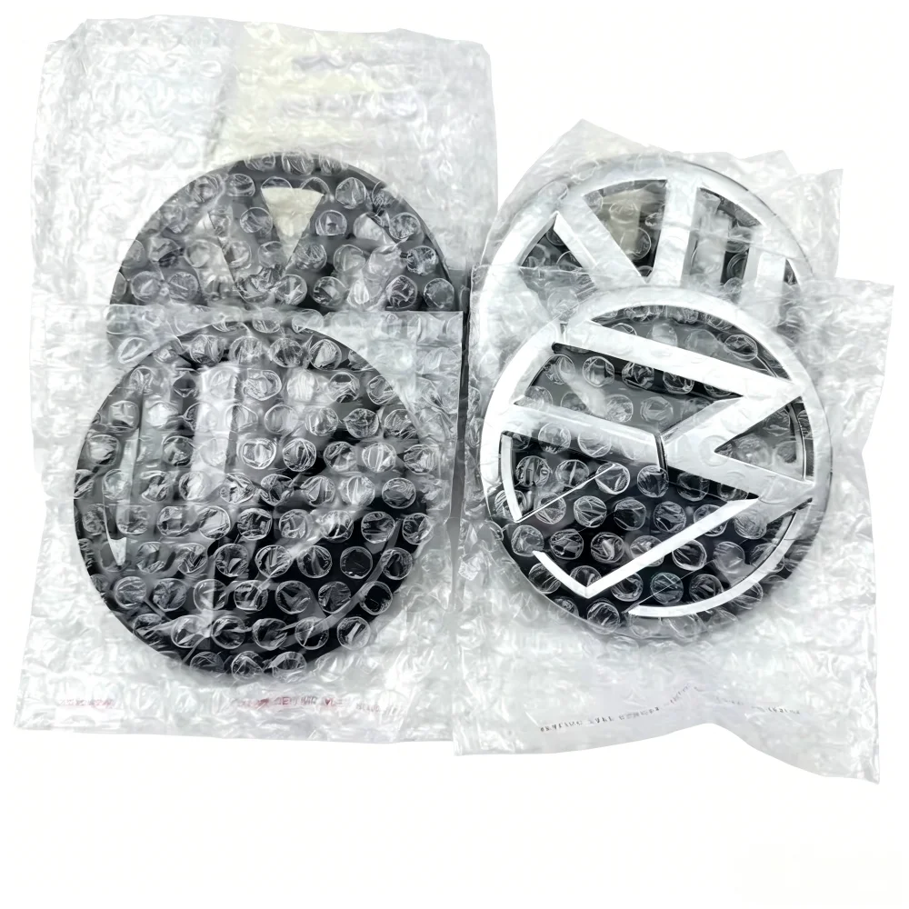 2 szt. VW Polo 6C 14-18 Zamiennik 6R 11-13 Emblemat Logo Samochodu na Maskę, Znaczek na Tył i Przód, Akcesoria do Volkswagena