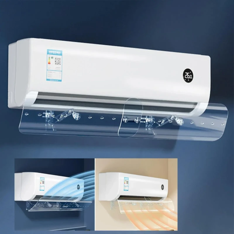 Air Conditioner Wind Deflector Installation-Free Retractable Wall-Mounted Universal Anti-Direct Blowing Air Outlet Plate